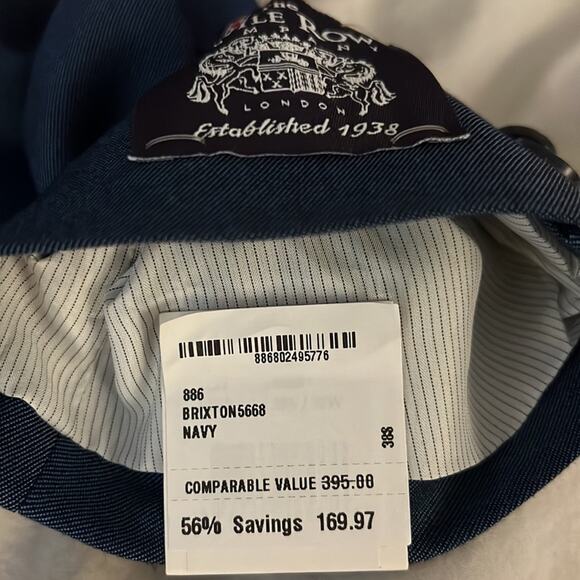 SAVILE ROW CO Brixton Extra Trim Fit Suit Jacket Size 38S - Picture 9 of 9